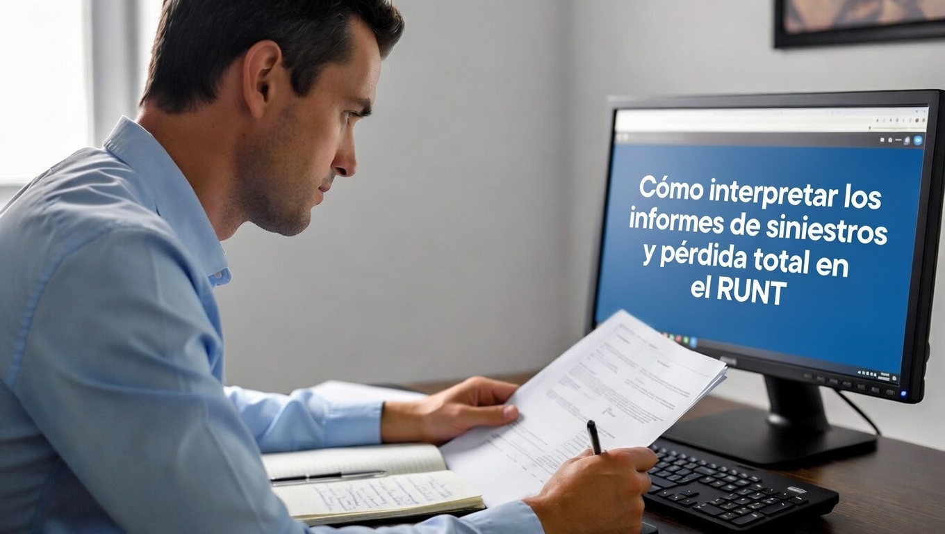 Cómo interpretar los informes de siniestros y pérdida total en el RUNT